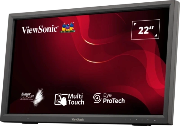 Монитор ViewSonic 21.5" TD2223-2 черный VA LED 16:9 DVI HDMI M/M глянцевая 250cd 178гр/178гр 1920x1080 75Hz VGA FHD USB Touch 4.2кг