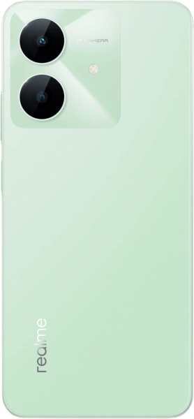 Смартфон Realme RMX3938 Note 60х 128Gb 4Gb зеленый моноблок 3G 4G 2Sim 6.74" 720x1600 Android 14 8Mpix 802.11 a/b/g/n/ac GPS GSM900/1800 GSM1900 A-GPS microSD max2048Gb