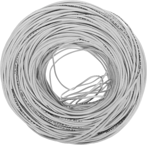Кабель сетевой информационный Suprlan Median 01-0334-9 кат.5E UTP 4 пары 24AWG PVC внутренний 305м серый