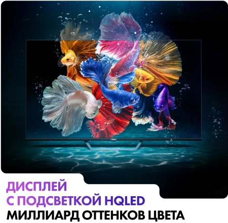 Телевизор QLED Haier 50" Smart TV S2 Pro Frameless черный 4K Ultra HD 60Hz DVB-T DVB-T2 DVB-C DVB-S DVB-S2 USB WiFi Smart TV (RUS)