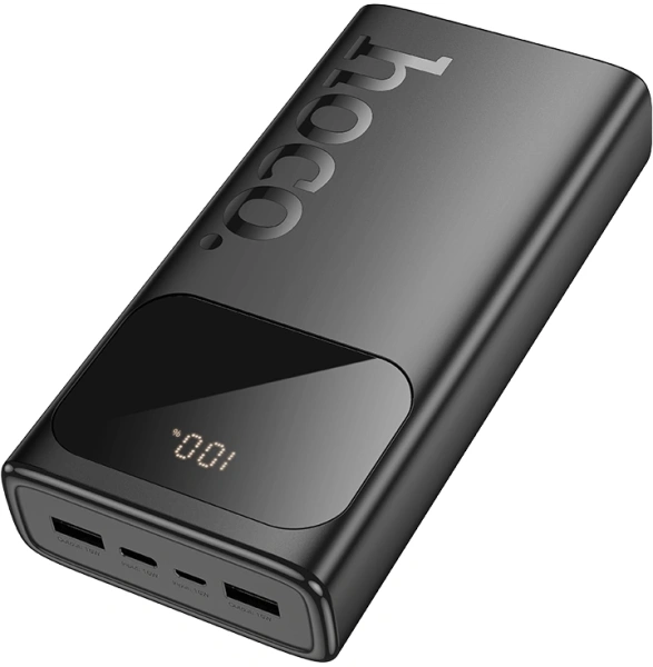 Мобильный аккумулятор Hoco J144A Hymn 30000mAh 2A 2xUSB-A черный (42132)