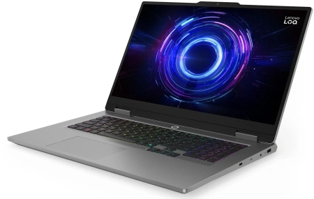 Ноутбук Lenovo LOQ 17IRX10 Core i7 14700HX 24Gb SSD1Tb NVIDIA GeForce RTX 5060 8Gb 17.3" IPS FHD (1920x1080) без ОС grey WiFi BT Cam (83JH003MRK)