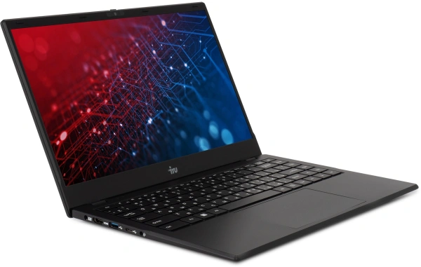 Ноутбук IRU Planio 14ING N-series N100 8Gb SSD256Gb Intel UHD Graphics 14" IPS FHD (1920x1080) FreeDOS black WiFi BT Cam 6000mAh (2058902)