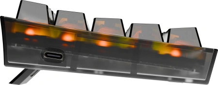 Клавиатура Redragon Fizz механическая прозрачный/черный USB Multimedia for gamer LED (71737) кабель 1.8м