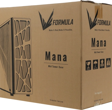 Корпус Formula Mana белый без БП ATX 4x120mm 2xUSB2.0 1xUSB3.0 audio bott PSU