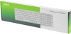 Клавиатура Acer OKR301 белый/серебристый USB беспроводная BT/Radio slim Multimedia (ZL.KBDEE.015)