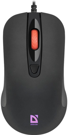 Мышь Defender Ultra Classic MB-280 черный оптическая 1600dpi USB 4but (52281)