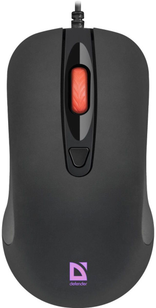 Мышь Defender Ultra Classic MB-280 черный оптическая 1600dpi USB 4but (52281)