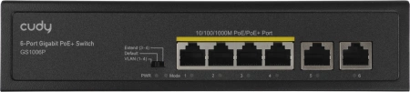 Коммутатор Cudy GS1006P (L2) 6x1Гбит/с 4PoE 65W неуправляемый