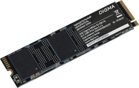 Накопитель SSD Digma PCIe 3.0 x4 256GB DGSM3256GS33T Mega S3 M.2 2280