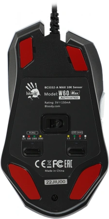 Мышь A4Tech Bloody W60 Max белый оптическая 10000dpi USB 10but (W60 MAX (PANDA WHITE))