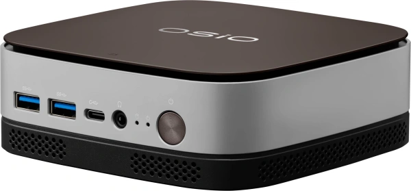 ПК Мини Osio BaseLine B51i-008 i3 1215U (1.2) 8Gb SSD256Gb UHDG Windows 11 Pro 64 GbitEth WiFi BT 59.85W коричневый/серебристый (RUS)