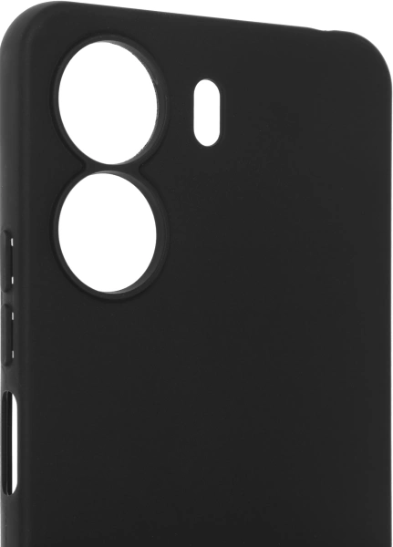 Чехол (клип-кейс) BoraSCO для Xiaomi Redmi 13C Silicone Case черный (72839)