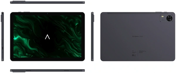 Планшет Digma Pro Zoom T606 (1.6) 8C RAM8Gb ROM128Gb 10.1" IPS 1920x1200 4G Android 14 темно-серый 13Mpix 5Mpix BT WiFi microSD 1Tb 7000mAh 24hr 298hrs