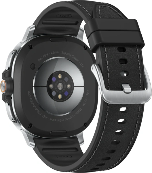 Смарт-часы Samsung Galaxy Watch 8 Classic LTE 46мм 1.34" Super AMOLED корп.серебристый рем.черный (SM-L505FZKACAU)