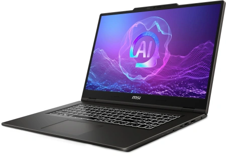 Ноутбук MSI VenturePro 17 AI A2HVEG-023XRU Core Ultra 7 255H 16Gb SSD512Gb NVIDIA GeForce RTX4050 6Gb 17.3" IPS FHD (1920x1080) FreeDOS grey WiFi BT Cam (9S7-17U111-023)