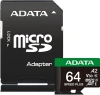 Флеш карта microSDXC 64GB A-Data UD64GUI3V30A2SP-RA1 Speed Plus V30 A2 + adapter
