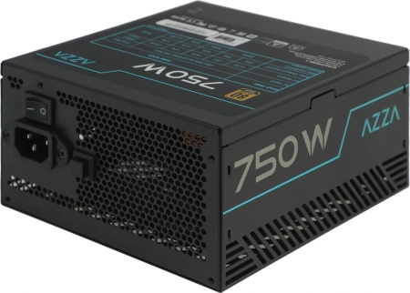 Блок питания Azza ATX 750W PSAZ-750G 80+ gold (20+4pin) APFC 120mm fan 6xSATA Cab Manag RTL