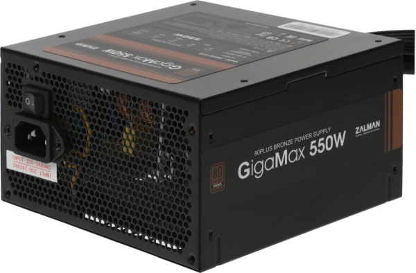 Блок питания Zalman ATX 550W ZM550-GVII 80+ bronze (20+4pin) APFC 120mm fan 5xSATA RTL