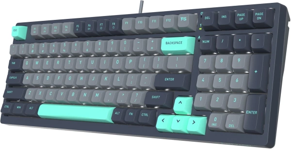 Клавиатура A4Tech FS300 механическая черный/серый USB for gamer LED (FS300 PANDA ROCK) кабель 1.8м