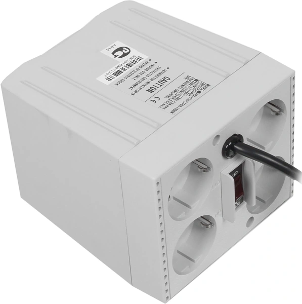 Стабилизатор напряжения Powercom TCA-1200 600Вт 1200ВА белый