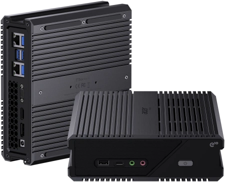 Неттоп Acer Gadget E10 ETBox i7 13620H (2.4) 16Gb SSD512Gb UHDG Windows 11 Pro 2.5xGbitEth+1xGbitEth WiFi BT 120W черный