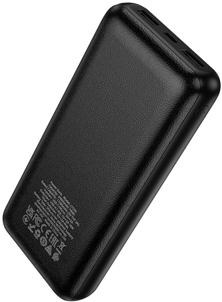 Мобильный аккумулятор Hoco J153A Stability 20000mAh QC3.0/PD 2A 2xUSB-A/USB-C черный (56085)