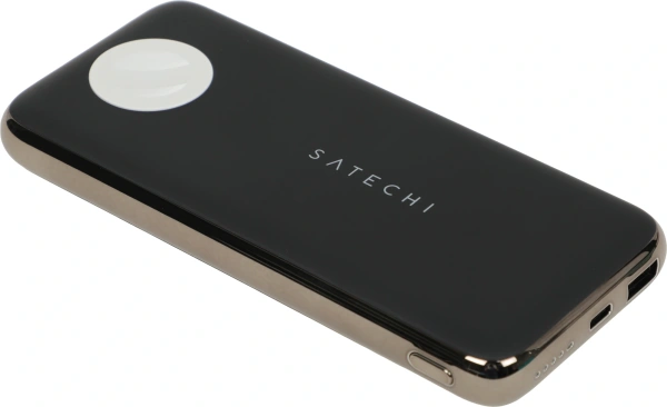 Мобильный аккумулятор Satechi Quatro Wireless Power Bank 10000mAh PD 3A беспров.зар. темно-серый (ST-UC10WPBM)