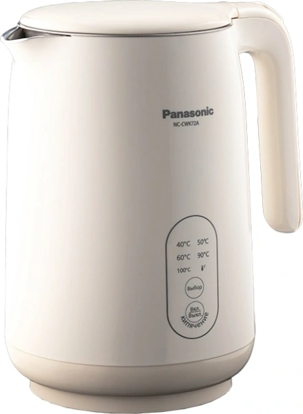 Чайник электрический Panasonic NC-CWK72A 1.5л. 1500Вт бежевый корпус: пластик