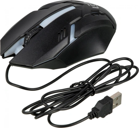 Мышь Оклик 396M INSOMNIA черный оптическая 1200dpi USB 3but (1192373)