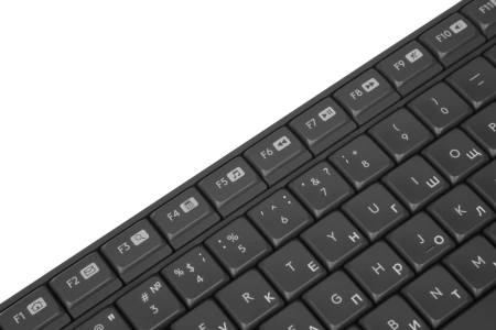 Клавиатура + мышь Logitech MK235 клав:серый мышь:серый/черный USB беспроводная Multimedia (920-007949)