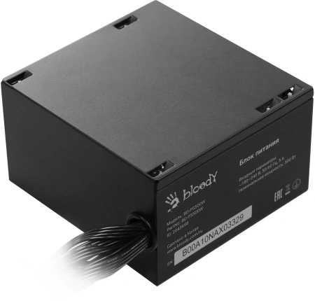 Блок питания Bloody ATX 500W BD-PS500W 80 PLUS WHITE (20+4pin) APFC 120mm fan 6xSATA RTL