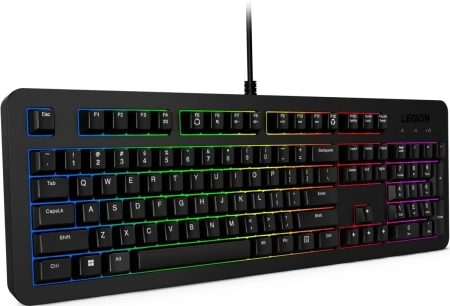 Клавиатура Lenovo Legion K310 RGB черный USB Multimedia for gamer LED (GY41N91872) кабель 1.8м