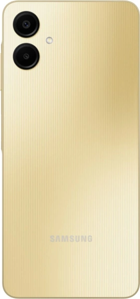Смартфон Samsung SM-A065F Galaxy A06 64Gb 4Gb золотистый моноблок 3G 4G 2Sim 6.7" 720x1600 Android 14 50Mpix 802.11 a/b/g/n/ac GPS GSM900/1800 GSM1900 microSD max1024Gb