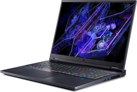 Ноутбук Acer Predator Helios 18 PH18-72-94AS Core i9 14900HX 32Gb SSD2Tb NVIDIA GeForce RTX4080 12Gb 18" IPS WQXGA (2560x1600) Windows 11 Home black WiFi BT Cam (NH.QP5CD.001)