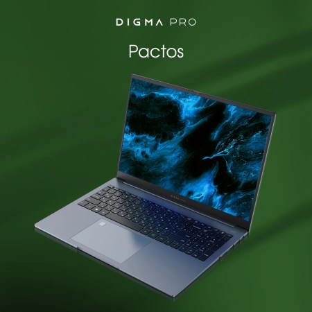 Ноутбук Digma Pro Pactos Ryzen 7 7730U 16Gb SSD512Gb AMD Radeon Graphics 16" IPS WUXGA (1920x1200) Windows 11 Pro dk.grey WiFi BT Cam 5500mAh (DN16R7-ADXW03)