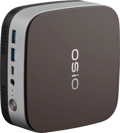 ПК Мини Osio BaseLine B51i-012 i3 1215U (1.2) 16Gb SSD512Gb UHDG Windows 11 Pro 64 GbitEth WiFi BT 59.85W коричневый/серебристый (RUS)