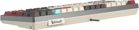 Клавиатура A4Tech Bloody S87 Pixels Red механическая серый/белый USB Multimedia for gamer LED (S87 PIXELS)