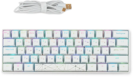 Клавиатура GMNG GG-KB505XW механическая белый USB беспроводная BT/Radio for gamer LED (1910522)