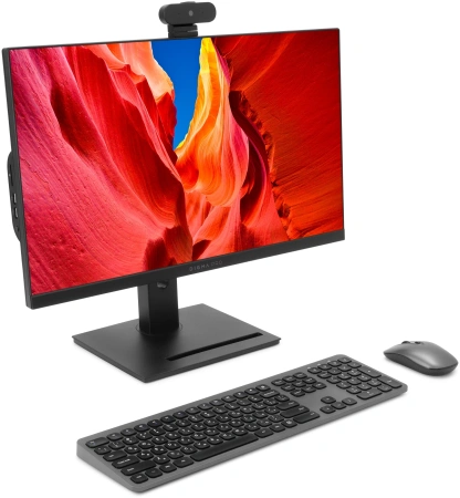 Моноблок Digma Pro Vision 23.8" Full HD Ryzen 7 5700U (1.8) 16Gb SSD512Gb RGr CR Windows 11 Pro Eth WiFi BT 90W клавиатура мышь Cam черный 1920x1080