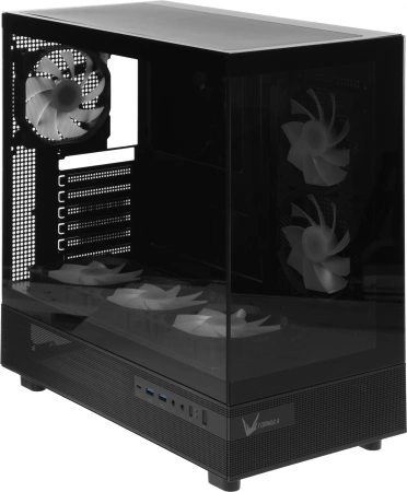Корпус Formula Crystal Z8 COSMIC черный без БП ATX 3x120mm 5x140mm 1xUSB2.0 1xUSB3.0 1xUSB3.1 audio bott PSU
