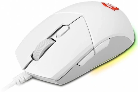 Мышь MSI Clutch GM11 белый оптическая 5000dpi USB 5but (S12-0401980-CLA)