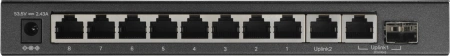 Коммутатор TP-Link TL-SG1210MPE (L2) 10x1Гбит/с 1xКомбо(1000BASE-T/SFP) 8PoE+ 123W настраиваемый