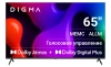 Телевизор QLED Digma 65" DM-LED65UQB31 Google TV Frameless Metal черный/черный 4K Ultra HD 60Hz MEMC DVB-T DVB-T2 DVB-C DVB-S DVB-S2 USB WiFi Smart TV