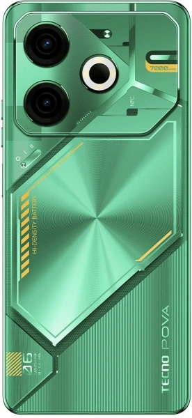 Смартфон Tecno Pova 6 Neo 128Gb 8Gb зеленый моноблок 3G 4G 2Sim 6.8" 1080x2460 Android 14 50Mpix 802.11 a/b/g/n/ac NFC GPS GSM900/1800 Protect FM microSD max1024Gb