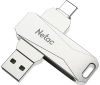 Флеш Диск Netac 128GB U782C NT03U782C-128G-32PN USB3.0 серебристый