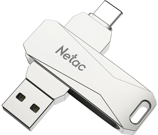 Флеш Диск Netac 128GB U782C NT03U782C-128G-32PN USB3.0 серебристый