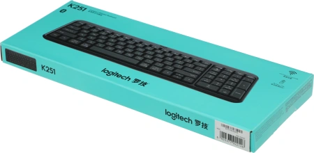 Клавиатура Logitech K251 черный беспроводная BT slim Multimedia (920-013363)