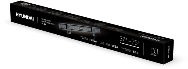 Кронштейн для телевизора Hyundai SL-X2 черный 37"-75" макс.50кг настенный фиксированный