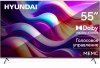 Телевизор LED Hyundai 55" H-LED55BU7009 Android TV Frameless Metal черный 4K Ultra HD 60Hz MEMC DVB-T DVB-T2 DVB-C DVB-S DVB-S2 USB WiFi Smart TV